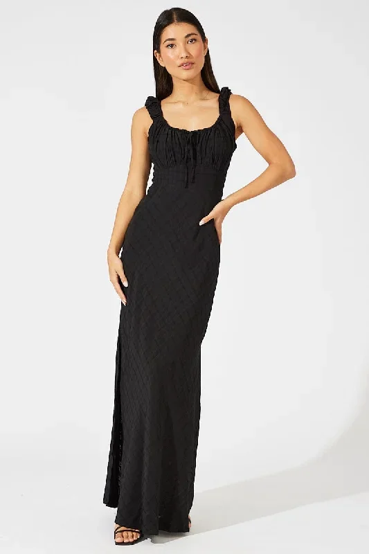 black-maxi-dress-short-sleeve-ruched-bust-dd1763a-81rb-1 black-maxi-dress-short-sleeve-ruched-bust-dd1763a-81rb-1