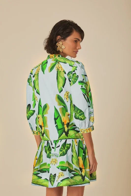 blue-summer-foliage-scarf-organic-cotton-mini-dress