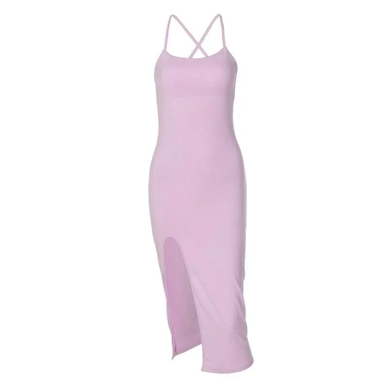 cross-back-solid-slit-backless-sleeveless-midi-dress cross-back-solid-slit-backless-sleeveless-midi-dress