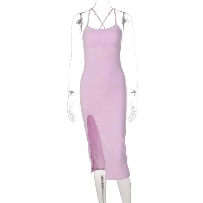 cross-back-solid-slit-backless-sleeveless-midi-dress cross-back-solid-slit-backless-sleeveless-midi-dress