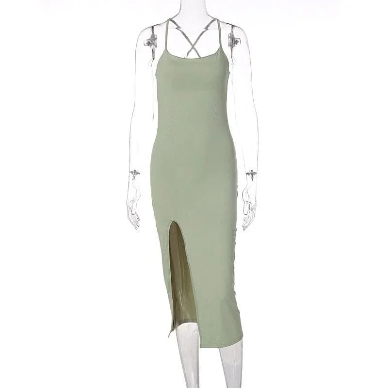 cross-back-solid-slit-backless-sleeveless-midi-dress cross-back-solid-slit-backless-sleeveless-midi-dress
