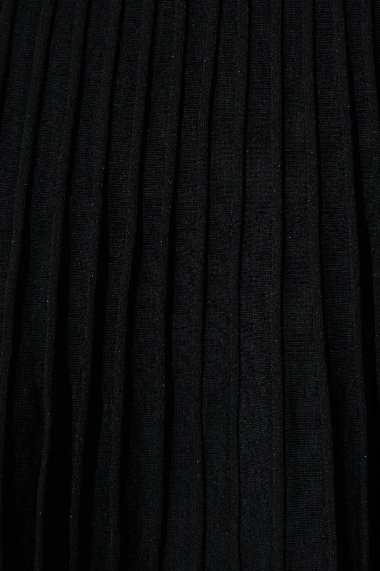 enchanted-midi-knit-dress-in-black-with-mesh-flower-detail
