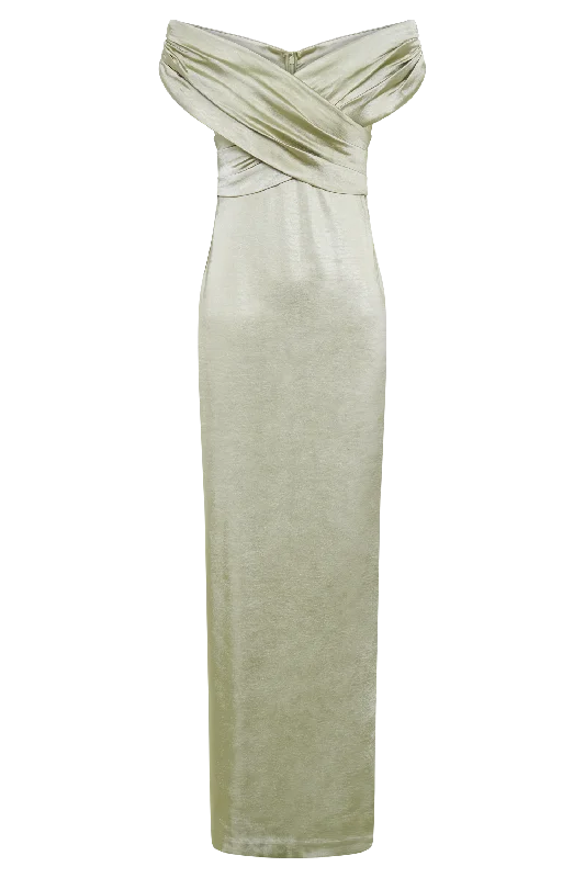 harley-off-shoulder-satin-maxi-dress-sage harley-off-shoulder-satin-maxi-dress-sage