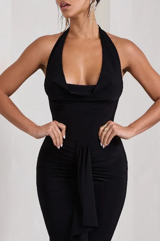 kaia-black-ruched-cowl-neck-maxi-dress-with-drape-cl130009002