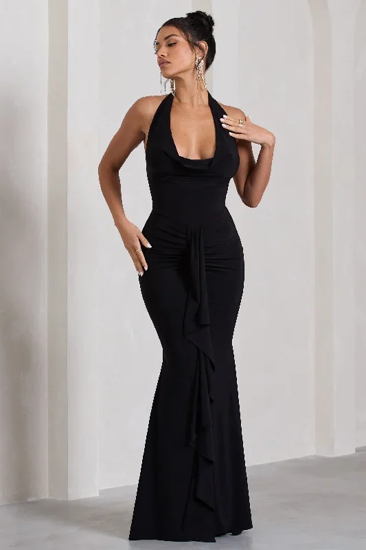 kaia-black-ruched-cowl-neck-maxi-dress-with-drape-cl130009002