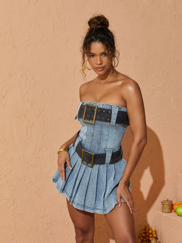 makiko-strapless-belted-mini-dress
