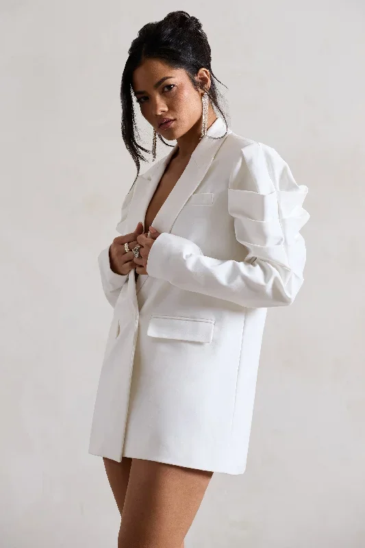 metropolitan-white-cotton-oversized-blazer-mini-dress-with-puff-sleeves-cl132361005 metropolitan-white-cotton-oversized-blazer-mini-dress-with-puff-sleeves-cl132361005